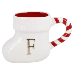 Becher Stiefel Mit Buchstabe, F/weiß, 400 Ml
