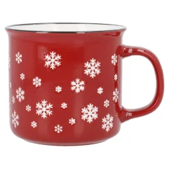 Becher Xmas/Klassik, Flocke/rot, 400 Ml