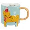 Becher Xmas/Tierfuß, Katze, 480 Ml