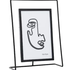 Bilderrahmen Metall, Schwarz, 10 X 15 Cm