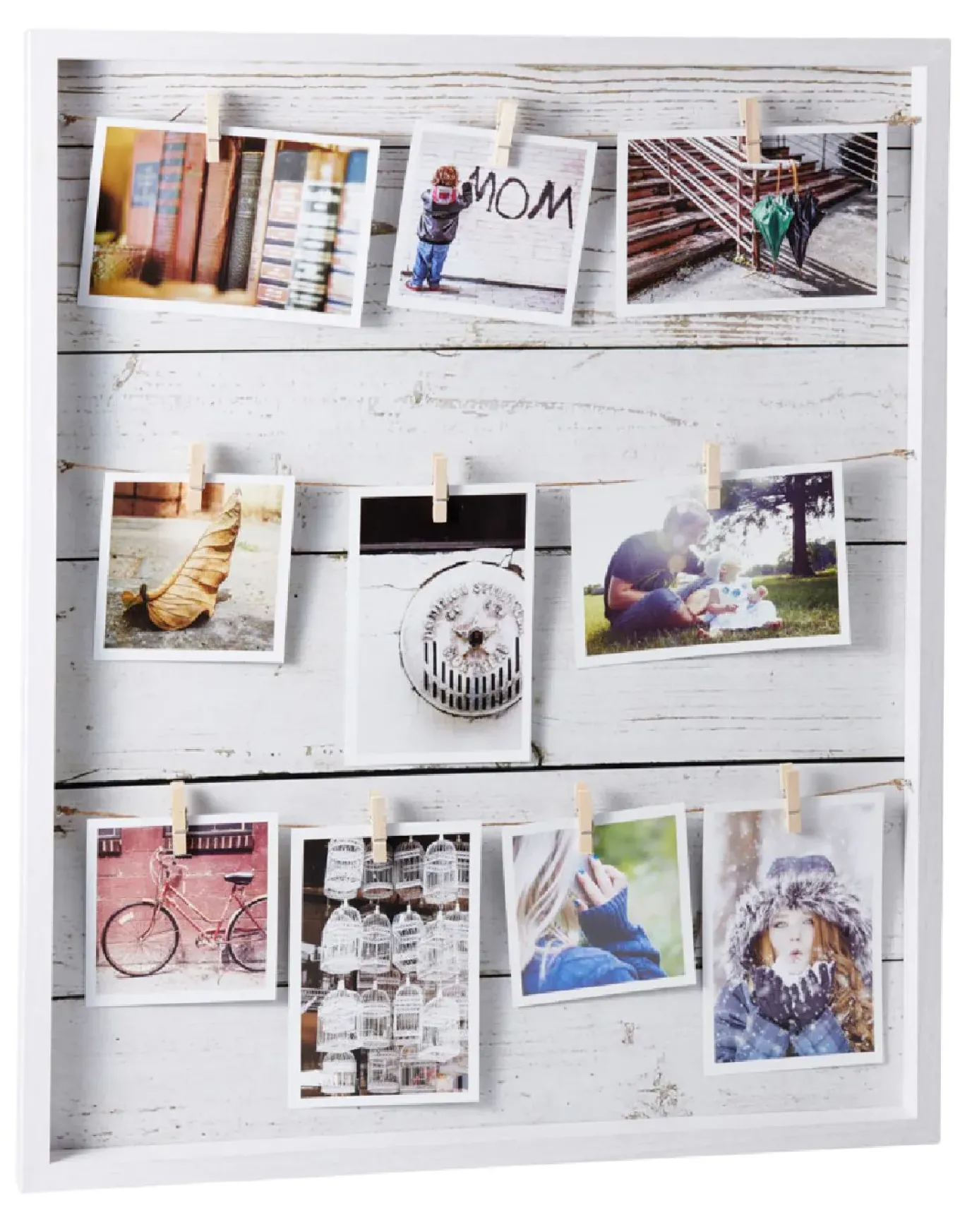 Bilderrahmen Mit 10 Klammern, Weiß