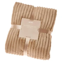 Decke Streifen, Beige, 130 X 160 Cm