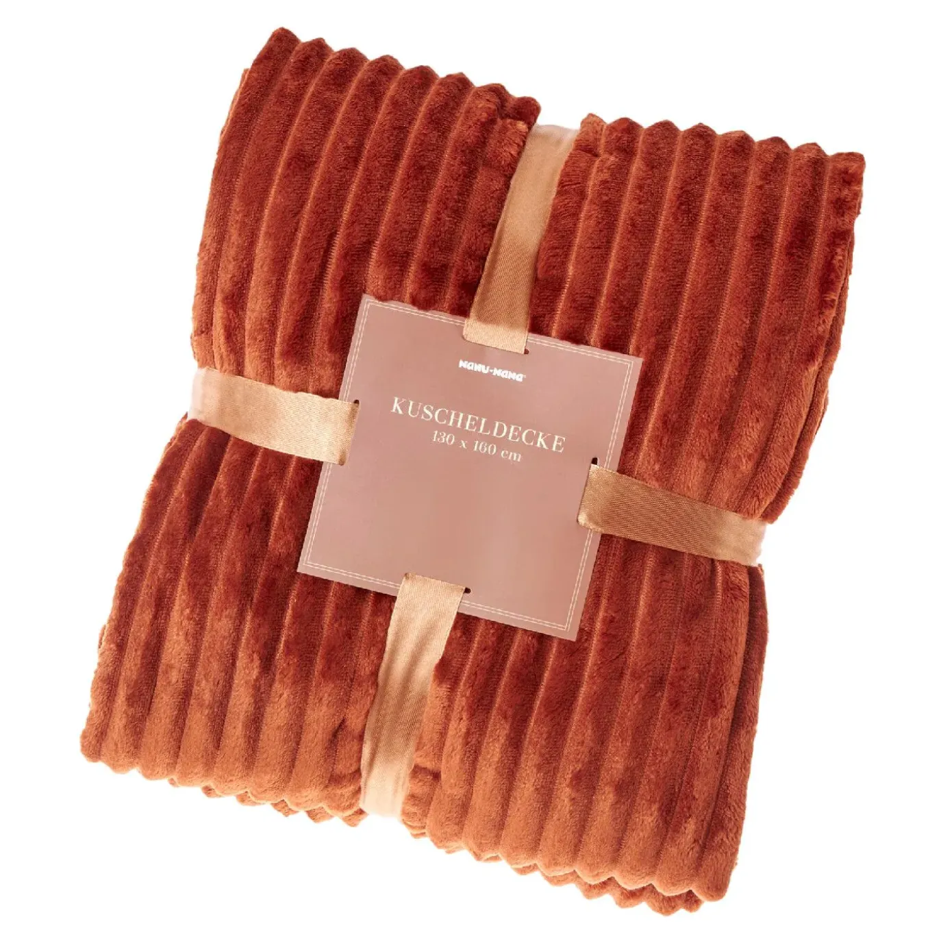 Decke Streifen, Orange, 130 X 160 Cm