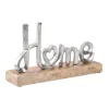 Deko-Buchstaben Home, Silbermatt, 26 Cm