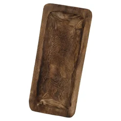 Dekoschale Eck, Braun, 43 X 19 Cm