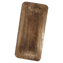 Dekoschale Eck, Braun, 35 X 16 Cm