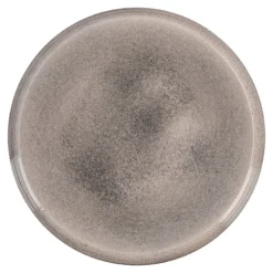 Deko-Schale Metall, Rund/beige, 20 Cm