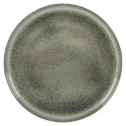 Deko-Schale Metall, Rund/grün, 20 Cm