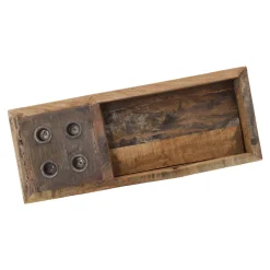 Dekoschale Mit 4 Stabkerzenhaltern, Natur, 45 Cm