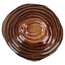 Deko-Schale Tornado, Braun, 32 Cm