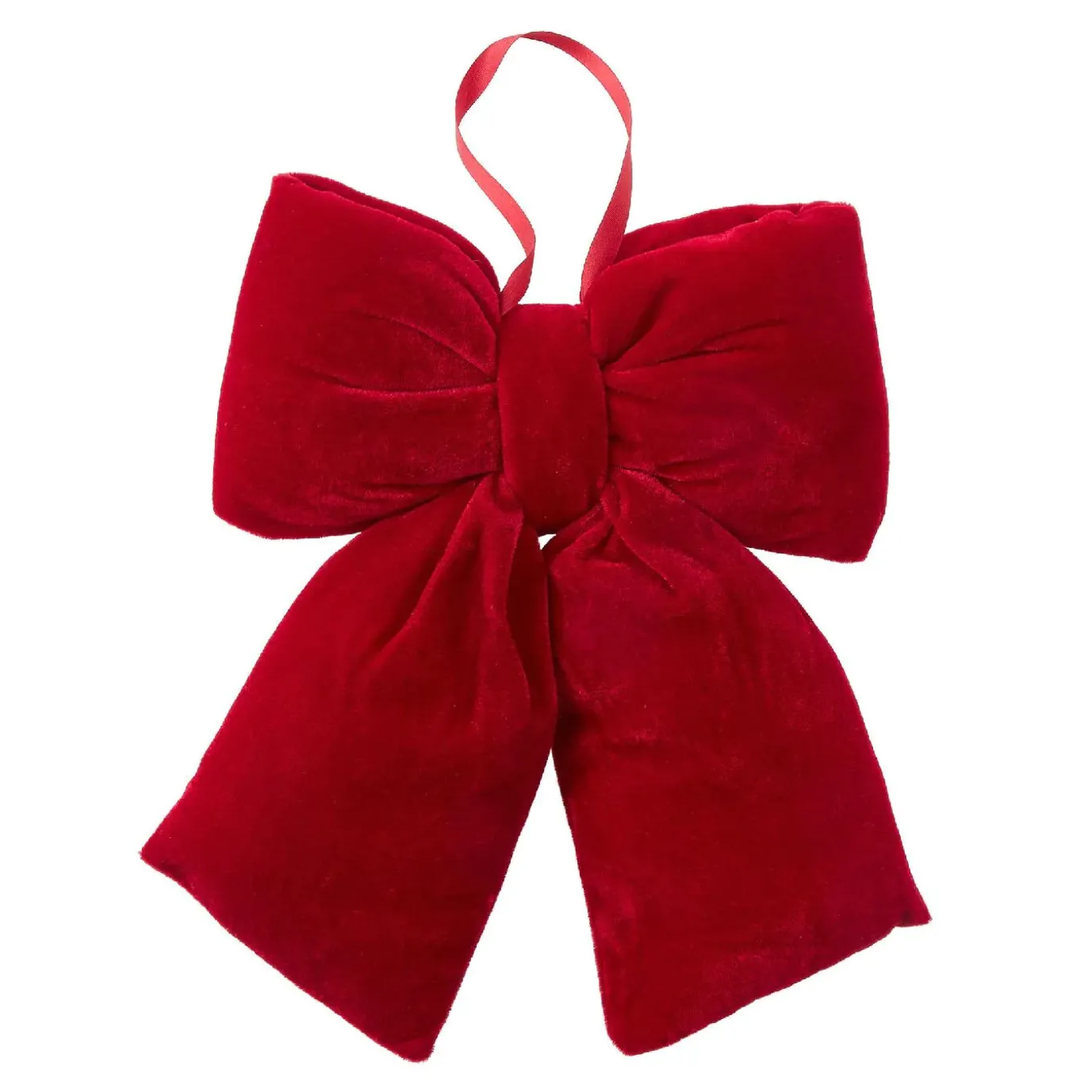 Deko-Schleife, Hängend/dunkelrot, 29 Cm