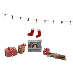 Deko-Set Für Wichteltür, Kamin