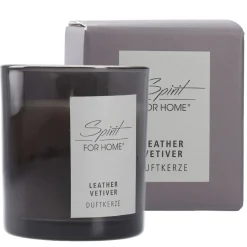 Duftkerze Home, Leather/Vetiver, 140 G