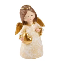 Engel Mit Flügel, Herz, 13.5 Cm