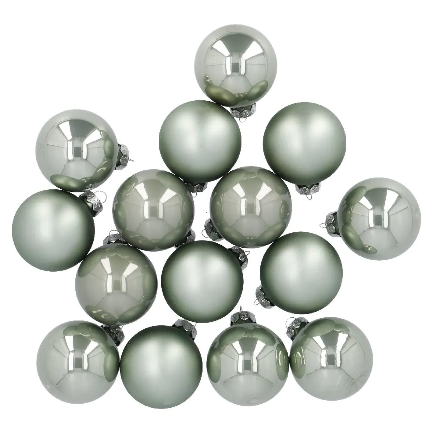 15er Glaskugeln 6 Cm, Mint