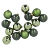 15er Glaskugeln 6 Cm, Moosgrün