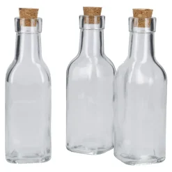 3er Set Flasche Mit Korken, 200 Ml