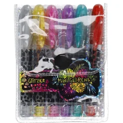 6er Set Gelstift Mini, Glitzer