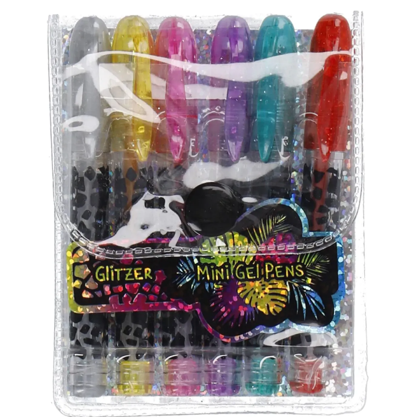 6er Set Gelstift Mini, Glitzer