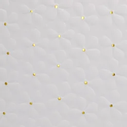 4er Set Geschenkkarton Blumen-Prägung, Weiß