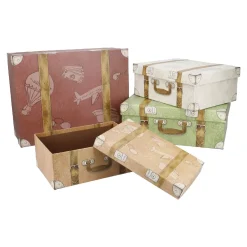 4er Set Geschenkkarton Koffer