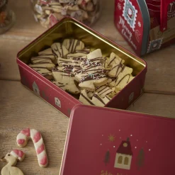 3er Set Keksdose Häuser, Eckig