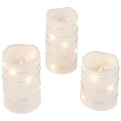 3er Set LED-Kerze Mit LED-Draht