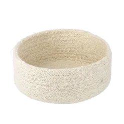 3er Set Schale Jute, Rund, Weiß