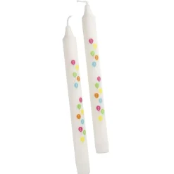 2er Set Stabkerze Geburtstag, Ballons/bunt