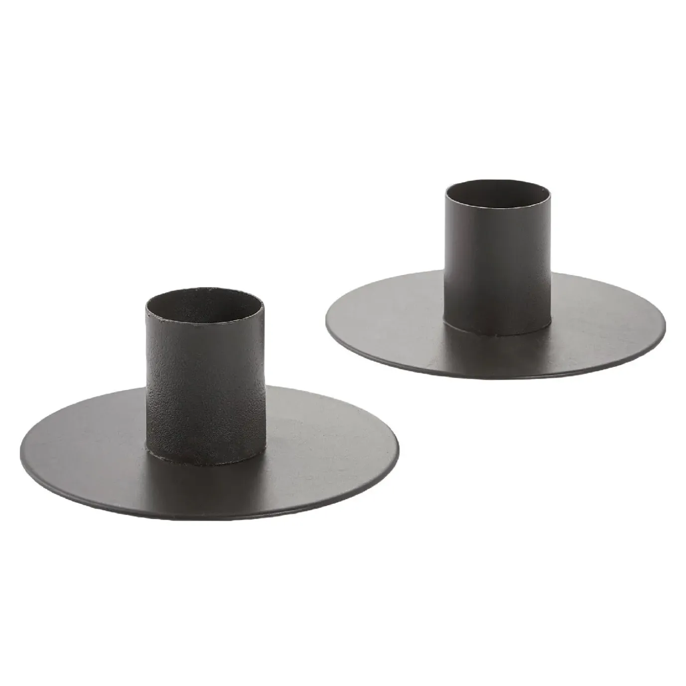 2er Set Untersetzer Stabkerze, Braun Matt, 8 X 3 Cm