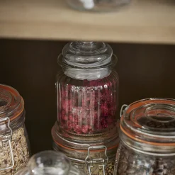 6er Set Vorratsglas Country, Geriffelt, 250 Ml