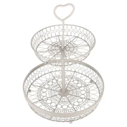 Etagere Nostalgie, 2 Körbe, Taupe, 35 Cm