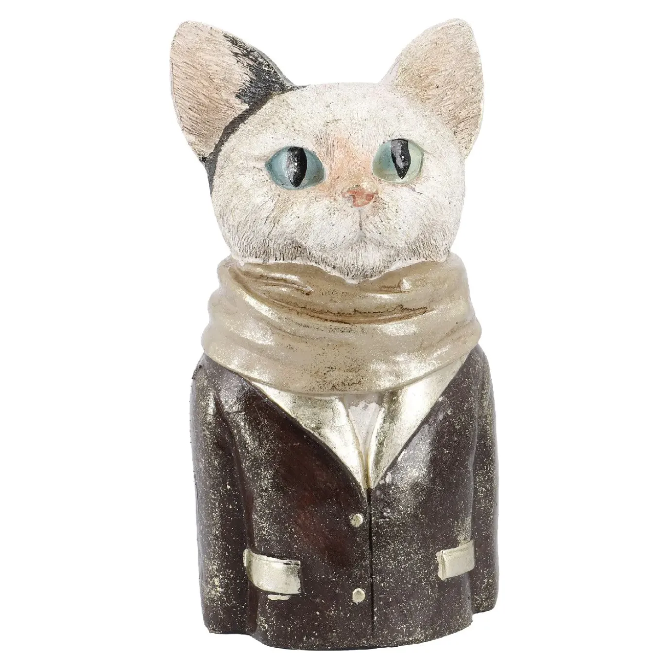 Figur Tierkopf, Braun, 23 Cm