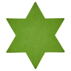 Filz-Untersetzer Stern, 25 Cm, Grün