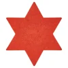 Filz-Untersetzer Stern, 25 Cm, Dunkelorange