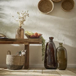 Flaschenvase Miguel, Braun, 51 Cm