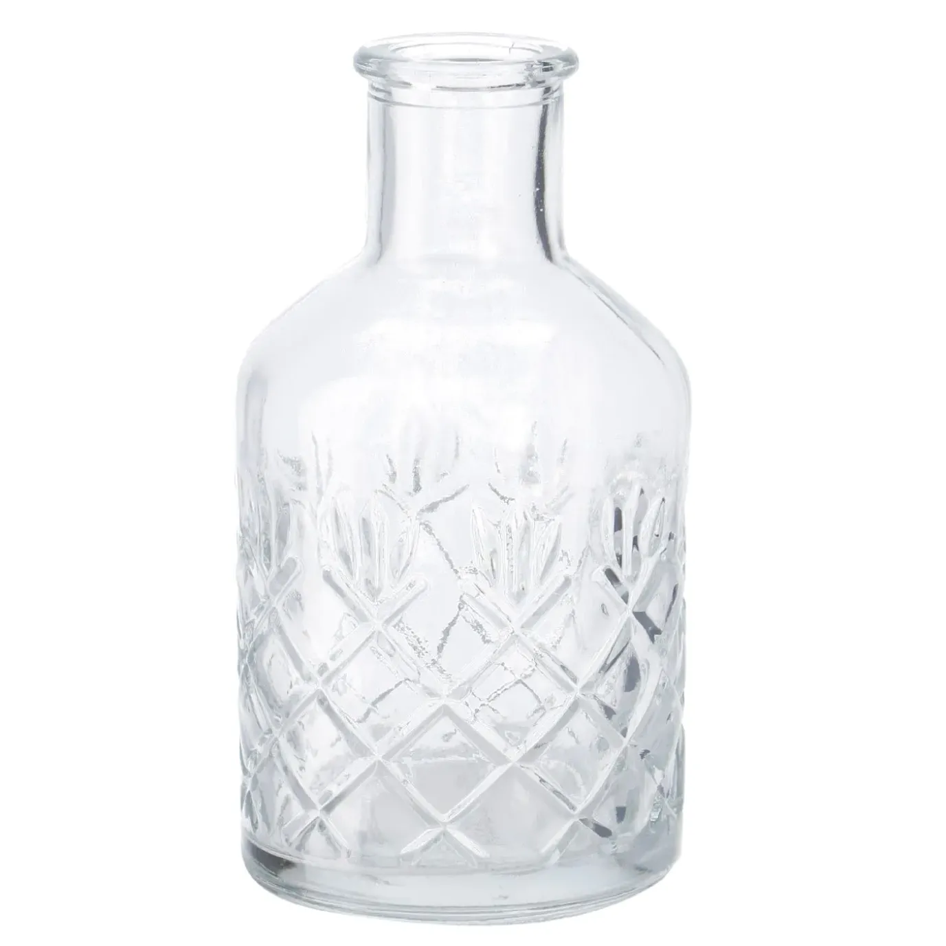 Flaschen-Vase Rauten, Bauchig