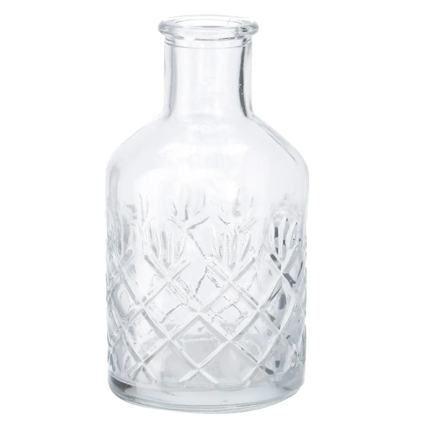 Flaschen-Vase Rauten, Bauchig