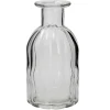 Flaschen-Vase Rillen, Breit, 7.5 X 14 Cm