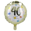 Folienballon Geburtstag, 40, 45 Cm