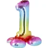 Folienballon Zahl 1, Stehend, 81 Cm