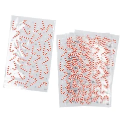 Folienbeutel, 10 Stück, Zuckerstange, 15 X 24 Cm