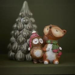 Fuchs Mit Eule, Eule Links, 6 Cm