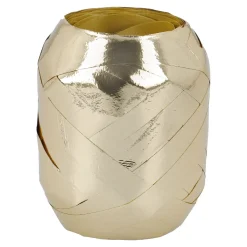 Geschenkband Eiknäuel, Uni/gold, 30 M