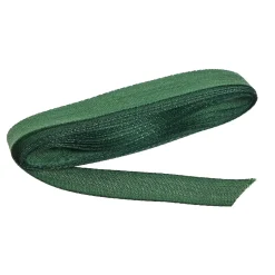 Geschenkband, Gewebt/dunkelgrün, 15 Mm X 3 M