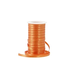 Geschenkband Satin, Orange, 3mm X 10m