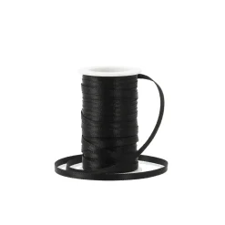 Geschenkband Satin, Schwarz, 3mm X 10m