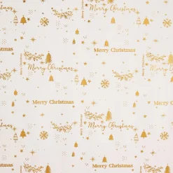 Geschenkpapier Prägung, Schrift/creme, 2 M