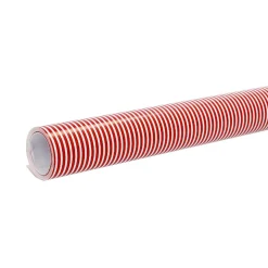 Geschenkpapier Streifen, Rot/weiß, 10 M