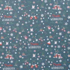 Geschenkpapier Weihnachtsmix, Schrift, 2 M